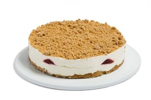 עוגת גבינה ותות טבעונית- קוטר 20